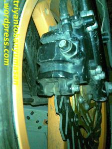 Disck Brake habis kehujanan