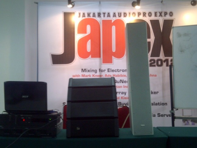 seminar line array speaker Japex 2012