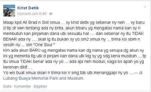 Konfirmasi Bro Krist