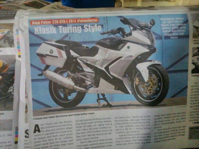 nampang di majalah motor