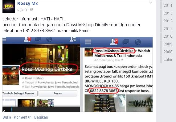 Woro-woro dari akun aseli