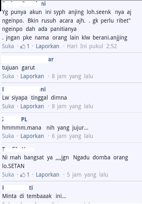 komentar, ditantangin ga ngaku