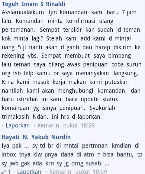 korban begal penipuan di facebook.jpg image