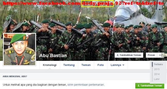 Info kontak adalah Dedi Raja, lihat kotak kuning pada gambar