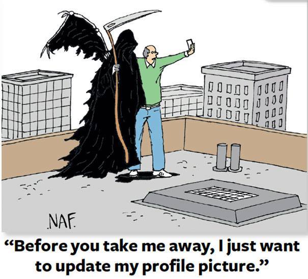 sefie dengan pencabut nyawa