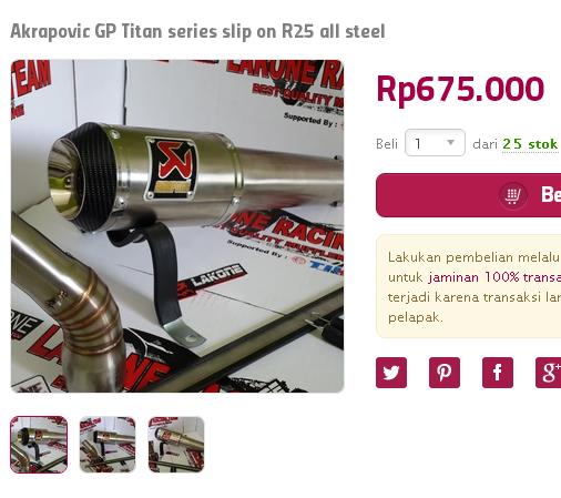 jual knalpot dari bukalapak.com