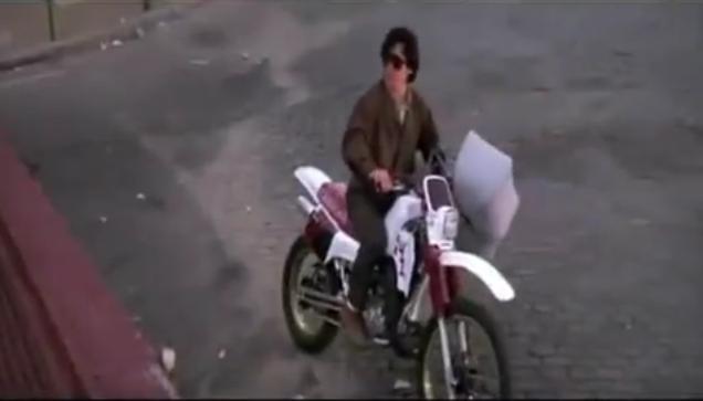 Jackie Chan's Motorcycle chase scene with baby