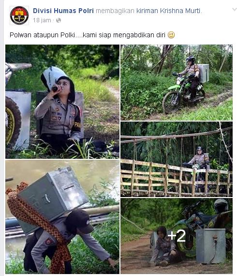 foto-polwan-kawal-kotak-suara-di-pedalaman-dibully