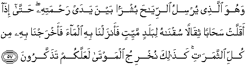 ayat al-quran yang menyatakan hujan adalah rahmat Allah swt