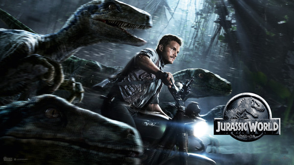 Chris Pratt On Triumph Scrambler in Jurassic World