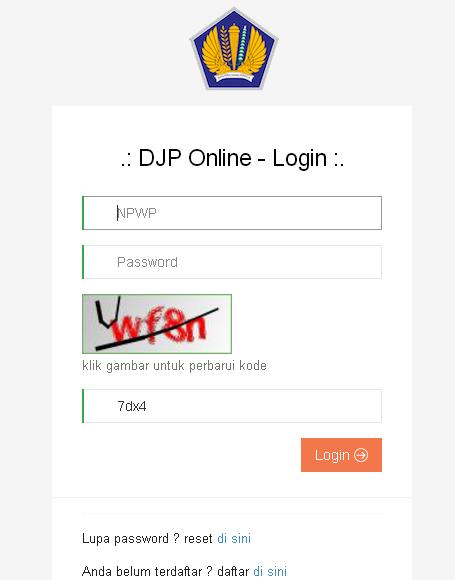 setelah direfresh beberapa kali muncul laman log-in