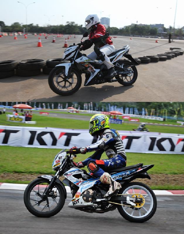 Honda sonic versus suzuki satria fu.JPG image
