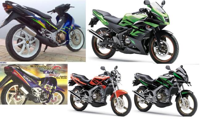 Suzuki Satria 2tak dan Ninja ngebul 