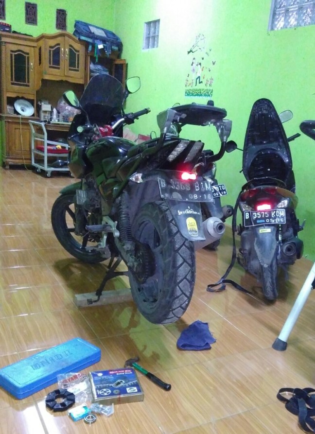 Persiapan bongkar pasang girset